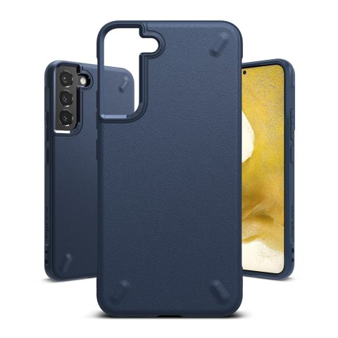 Wytrzymałe elastyczne etui pokrowiec Galaxy S22+ Onyx granatowy Wytrzymałe elastyczne etui pokrowiec Galaxy S22+ Onyx granatowy