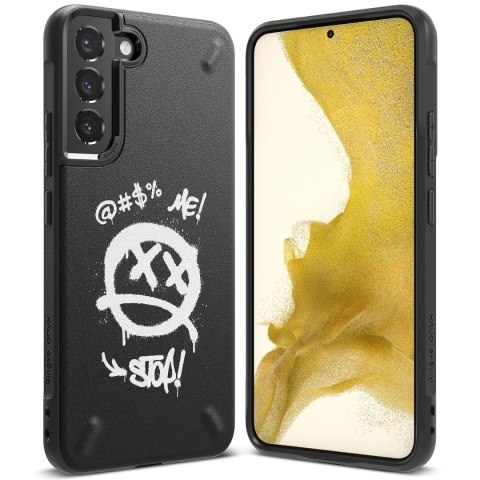 Wytrzymałe etui pokrowiec Galaxy S22+ Onyx Design Graffiti czarny Wytrzymałe etui pokrowiec Galaxy S22+ Onyx Design Graffiti czarny