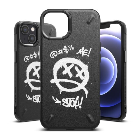 Wytrzymałe etui pokrowiec iPhone 13 mini Onyx Design Graffiti czarny Wytrzymałe etui pokrowiec iPhone 13 mini Onyx Design Graffiti czarny