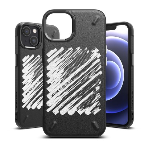 Wytrzymałe etui pokrowiec iPhone 13 mini Onyx Design Paint czarny Wytrzymałe etui pokrowiec iPhone 13 mini Onyx Design Paint czarny