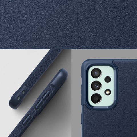 Wytrzymałe i elastyczne etui pokrowiec Galaxy A73 Onyx granatowy Wytrzymałe i elastyczne etui pokrowiec Galaxy A73 Onyx granatowy