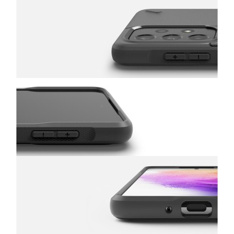 Wytrzymałe i elastyczne etui pokrowiec Galaxy A73 Onyx szary Wytrzymałe i elastyczne etui pokrowiec Galaxy A73 Onyx szary