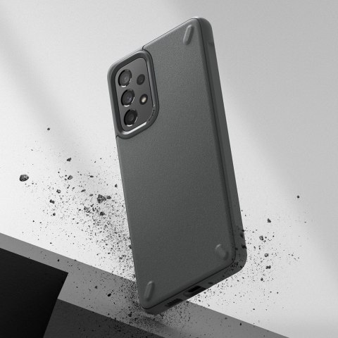 Wytrzymałe i elastyczne etui pokrowiec Galaxy A73 Onyx szary Wytrzymałe i elastyczne etui pokrowiec Galaxy A73 Onyx szary