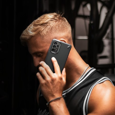 Wytrzymałe i elastyczne etui pokrowiec Galaxy A73 Onyx szary Wytrzymałe i elastyczne etui pokrowiec Galaxy A73 Onyx szary