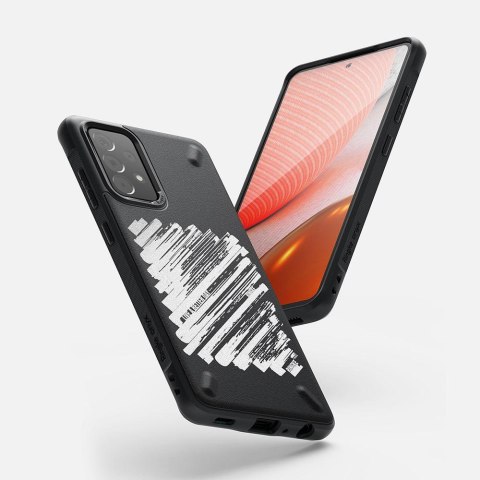 Wytrzymałe wzmacniane etui do telefonu GALAXY A72 4G ONYX Paint czarny Wytrzymałe wzmacniane etui do telefonu GALAXY A72 4G ONYX Paint czarny