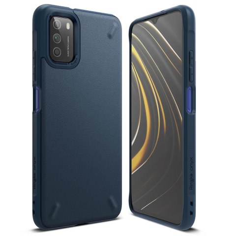 Wytrzymałe wzmacniane etui do telefonu XIAOMI POCO M3 ONYX granatowy Wytrzymałe wzmacniane etui do telefonu XIAOMI POCO M3 ONYX granatowy