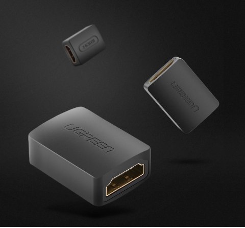 Adapter łącznik złączka kabla przewodu HDMI czarny Adapter łącznik złączka kabla przewodu HDMI czarny