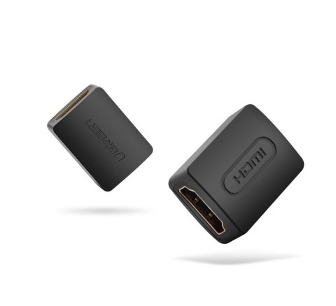 Adapter łącznik złączka kabla przewodu HDMI czarny Adapter łącznik złączka kabla przewodu HDMI czarny