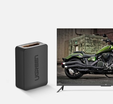 Adapter łącznik złączka kabla przewodu HDMI czarny Adapter łącznik złączka kabla przewodu HDMI czarny