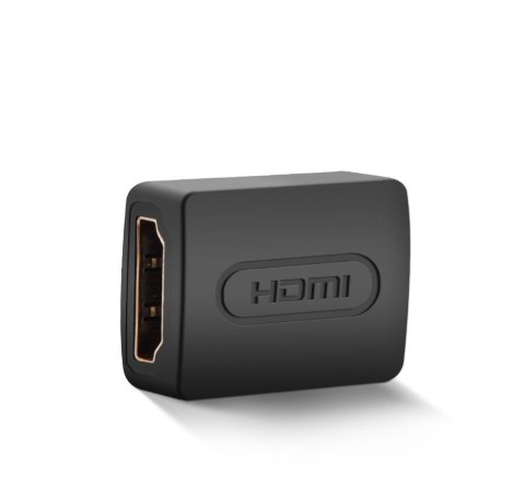 Adapter łącznik złączka kabla przewodu HDMI czarny Adapter łącznik złączka kabla przewodu HDMI czarny
