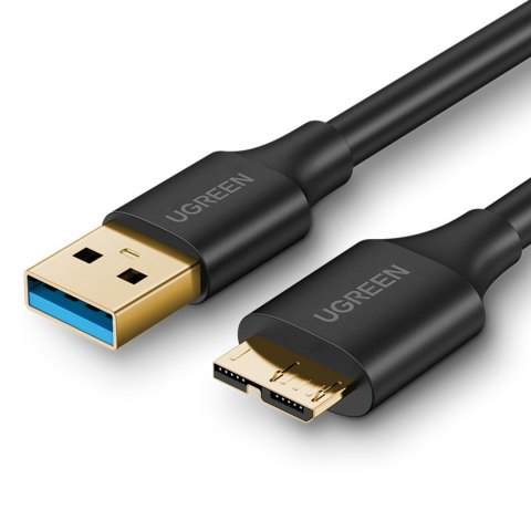 Kabel przewód do dysku USB-A 3.0 - Micro USB-B SuperSpeed 5Gb/s 2m czarny Kabel przewód do dysku USB-A 3.0 - Micro USB-B SuperSpeed 5Gb/s 2m czarny