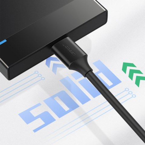 Kabel przewód do dysku USB-A 3.0 - Micro USB-B SuperSpeed 5Gb/s 2m czarny Kabel przewód do dysku USB-A 3.0 - Micro USB-B SuperSpeed 5Gb/s 2m czarny