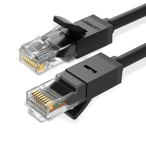 Kabel sieciowy patchcord LAN Ethernet U/UTP Cat. 6 1000Mb/s 8m - czarny Kabel sieciowy patchcord LAN Ethernet U/UTP Cat. 6 1000Mb/s 8m - czarny