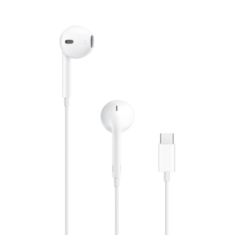Oryginalne słuchawki douszne przewodowe Apple EarPods MTJY3ZM/A USB-C białe Oryginalne słuchawki douszne przewodowe Apple EarPods MTJY3ZM/A USB-C białe