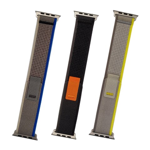 Pasek z rzepem Trail do Apple Watch 42 / 44 / 45 / 49 mm ciemnoszary Pasek z rzepem Trail do Apple Watch 42 / 44 / 45 / 49 mm ciemnoszary