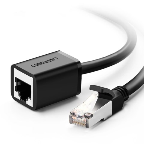 Przedłużacz kabla sieciowego F/UTP Ethernet RJ45 Cat. 6 1000Mb/s 1m czarny Przedłużacz kabla sieciowego F/UTP Ethernet RJ45 Cat. 6 1000Mb/s 1m czarny