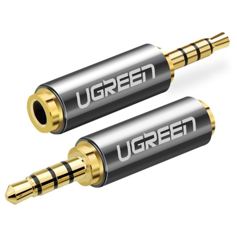 Przejściówka wtyczka Adapter audio jack 2.5mm męski do jack 3.5mm żeński czarny Przejściówka wtyczka Adapter audio jack 2.5mm męski do jack 3.5mm żeński czarny