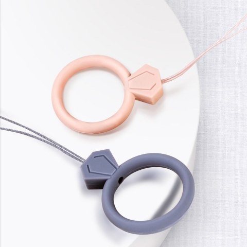 Silikonowa smycz do telefonu zawieszka diament ring na palec miętowy Silikonowa smycz do telefonu zawieszka diament ring na palec miętowy