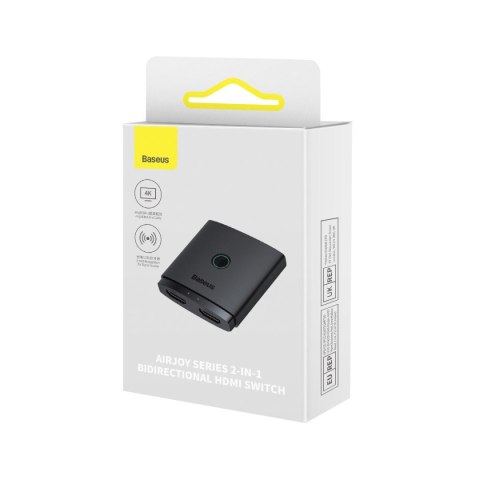 2w1 Adapter dwukierunkowy AirJoy HDMI 4K 60Hz czarny 2w1 Adapter dwukierunkowy AirJoy HDMI 4K 60Hz czarny