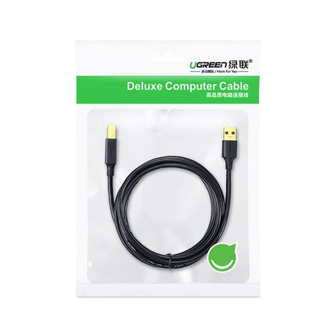 Długi kabel przewód do drukarki USB-A - USB-B 480Mb/s 5m czarny Długi kabel przewód do drukarki USB-A - USB-B 480Mb/s 5m czarny