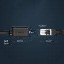 Przedłużacz kabla sieciowego LAN Ethernet RJ45 F/UTP Cat. 6 1000Mb/s 0.5m czarny