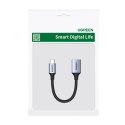 Przejściówka adapter z kabla przewodu USB na USB-C OTG 15cm czarny