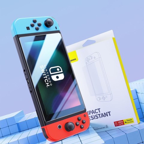 Szkło hartowane na ekran do Nintendo Switch OLED 2021 Crystal ZESTAW 2szt. Szkło hartowane na ekran do Nintendo Switch OLED 2021 Crystal ZESTAW 2szt.