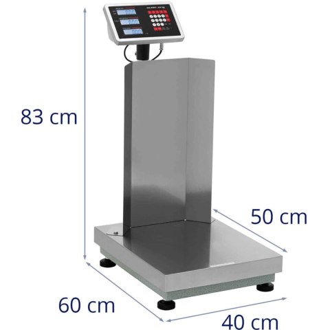 Waga platformowa magazynowa z oparciem 40 x 50 cm LCD 150 kg / 0.01 kg Waga platformowa magazynowa z oparciem 40 x 50 cm LCD 150 kg / 0.01 kg