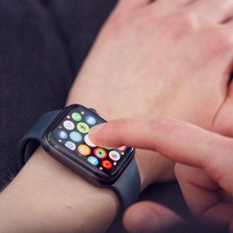 Hybrydowe szkło ochronne do Samsung Galaxy Watch Active czarny Hybrydowe szkło ochronne do Samsung Galaxy Watch Active czarny