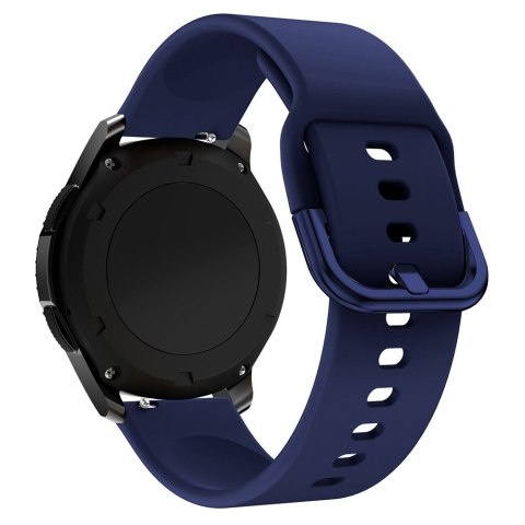 Uniwersalny silikonowy pasek do smartwatcha Silicone Strap TYS szer. 20mm ciemnoniebieski Uniwersalny silikonowy pasek do smartwatcha Silicone Strap TYS szer. 20mm ciemnoniebieski
