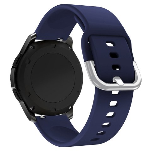 Uniwersalny silikonowy pasek do smartwatcha Silicone Strap TYS szer. 22mm ciemnoniebieski Uniwersalny silikonowy pasek do smartwatcha Silicone Strap TYS szer. 22mm ciemnoniebieski