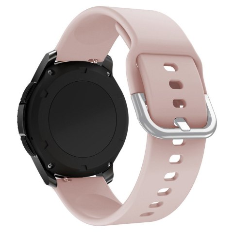 Uniwersalny silikonowy pasek do smartwatcha Silicone Strap TYS szer. 22mm różowy Uniwersalny silikonowy pasek do smartwatcha Silicone Strap TYS szer. 22mm różowy