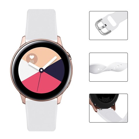 Uniwersalny silikonowy pasek do smartwatcha Silicone Strap TYS szer. 22mm turkusowy Uniwersalny silikonowy pasek do smartwatcha Silicone Strap TYS szer. 22mm turkusowy