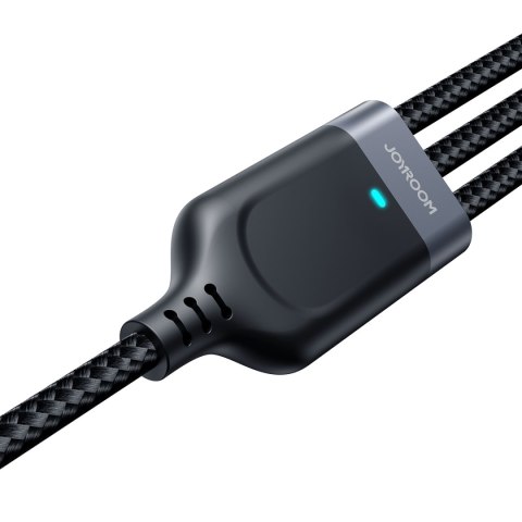 3w1 Kabel przewód USB Multi-Use Series do Lightning USB-C micro USB 30cm czarny 3w1 Kabel przewód USB Multi-Use Series do Lightning USB-C micro USB 30cm czarny