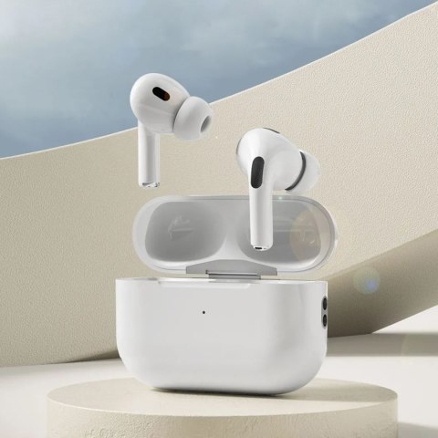 Bezprzewodowe dokanałowe słuchawki TWS Bluetooth 5.2 230mAh białe Bezprzewodowe dokanałowe słuchawki TWS Bluetooth 5.2 230mAh białe