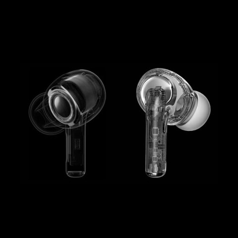 Bezprzewodowe dokanałowe słuchawki TWS Bluetooth 5.2 230mAh białe Bezprzewodowe dokanałowe słuchawki TWS Bluetooth 5.2 230mAh białe