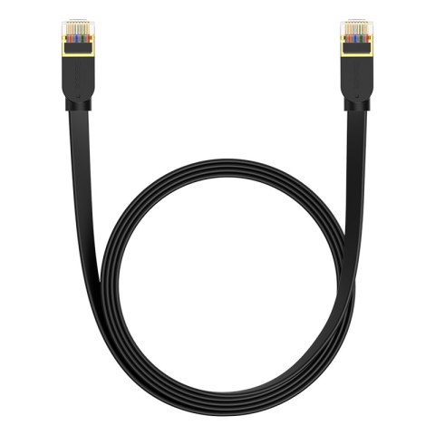 Szybki cienki kabel sieciowy RJ45 cat. 7 10Gbps 2m czarny Szybki cienki kabel sieciowy RJ45 cat. 7 10Gbps 2m czarny