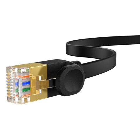 Szybki cienki kabel sieciowy RJ45 cat. 7 10Gbps 2m czarny Szybki cienki kabel sieciowy RJ45 cat. 7 10Gbps 2m czarny