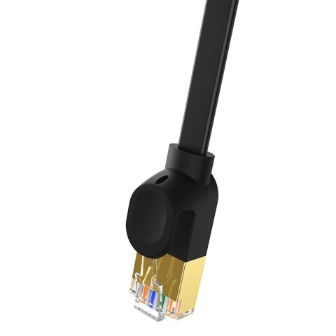 Szybki cienki kabel sieciowy RJ45 cat. 7 10Gbps 2m czarny Szybki cienki kabel sieciowy RJ45 cat. 7 10Gbps 2m czarny