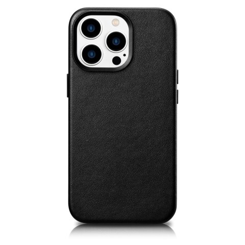 Pokrowiec etui z naturalnej skóry do iPhone 14 Pro Max MagSafe Case Leather czarny Pokrowiec etui z naturalnej skóry do iPhone 14 Pro Max MagSafe Case Leather czarny
