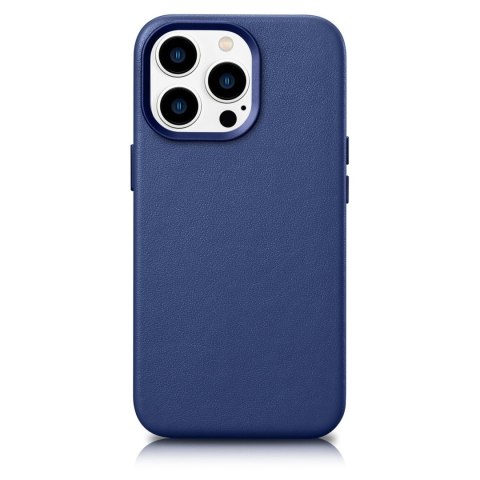 Pokrowiec etui z naturalnej skóry do iPhone 14 Pro Max MagSafe Case Leather jasno niebieski Pokrowiec etui z naturalnej skóry do iPhone 14 Pro Max MagSafe Case Leather jasno niebieski