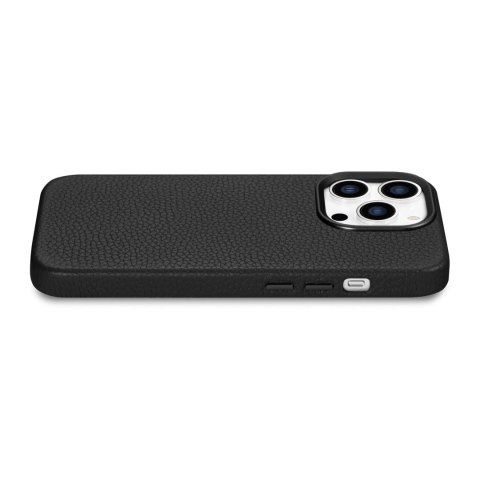 Skórzane etui iPhone 14 Pro Max magnetyczne z MagSafe Litchi Premium Leather Case czarny Skórzane etui iPhone 14 Pro Max magnetyczne z MagSafe Litchi Premium Leather Case czarny