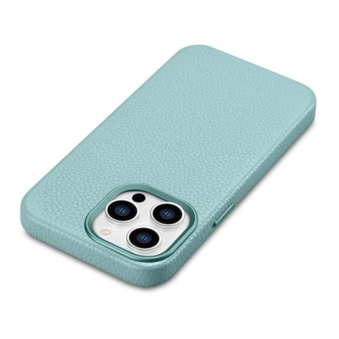 Skórzane etui iPhone 14 Pro Max magnetyczne z MagSafe Litchi Premium Leather Case zielony Skórzane etui iPhone 14 Pro Max magnetyczne z MagSafe Litchi Premium Leather Case zielony