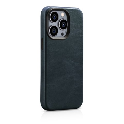 Skórzane etui iPhone 14 Pro Max magnetyczne z MagSafe Oil Wax Premium Leather Case granatowy Skórzane etui iPhone 14 Pro Max magnetyczne z MagSafe Oil Wax Premium Leather Case granatowy