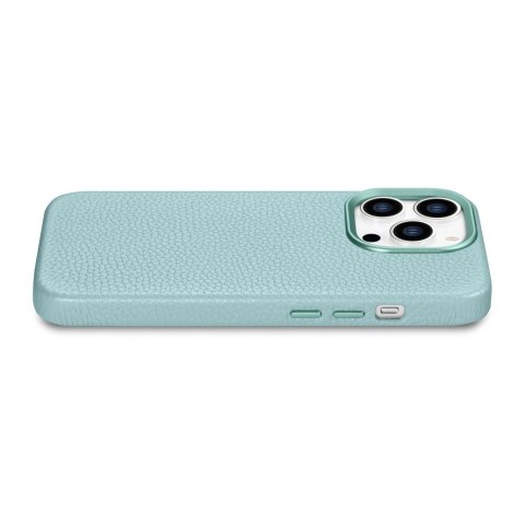 Skórzane etui iPhone 14 Pro magnetyczne z MagSafe Litchi Premium Leather Case zielony Skórzane etui iPhone 14 Pro magnetyczne z MagSafe Litchi Premium Leather Case zielony