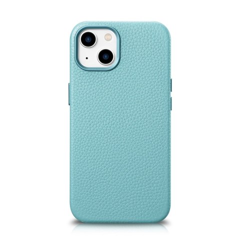 Skórzane etui iPhone 14 magnetyczne z MagSafe Litchi Premium Leather Case zielony Skórzane etui iPhone 14 magnetyczne z MagSafe Litchi Premium Leather Case zielony