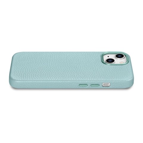 Skórzane etui iPhone 14 magnetyczne z MagSafe Litchi Premium Leather Case zielony Skórzane etui iPhone 14 magnetyczne z MagSafe Litchi Premium Leather Case zielony
