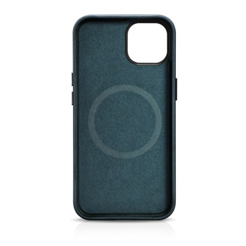 Skórzane etui iPhone 14 magnetyczne z MagSafe Oil Wax Premium Leather Case granatowy Skórzane etui iPhone 14 magnetyczne z MagSafe Oil Wax Premium Leather Case granatowy