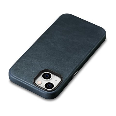 Skórzane etui iPhone 14 magnetyczne z MagSafe Oil Wax Premium Leather Case granatowy Skórzane etui iPhone 14 magnetyczne z MagSafe Oil Wax Premium Leather Case granatowy