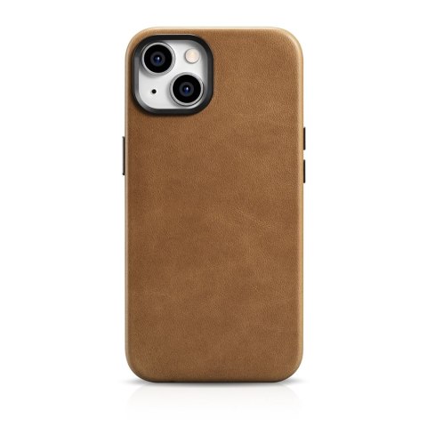 Skórzane etui iPhone 14 magnetyczne z MagSafe Oil Wax Premium Leather Case jasny brąz Skórzane etui iPhone 14 magnetyczne z MagSafe Oil Wax Premium Leather Case jasny brąz